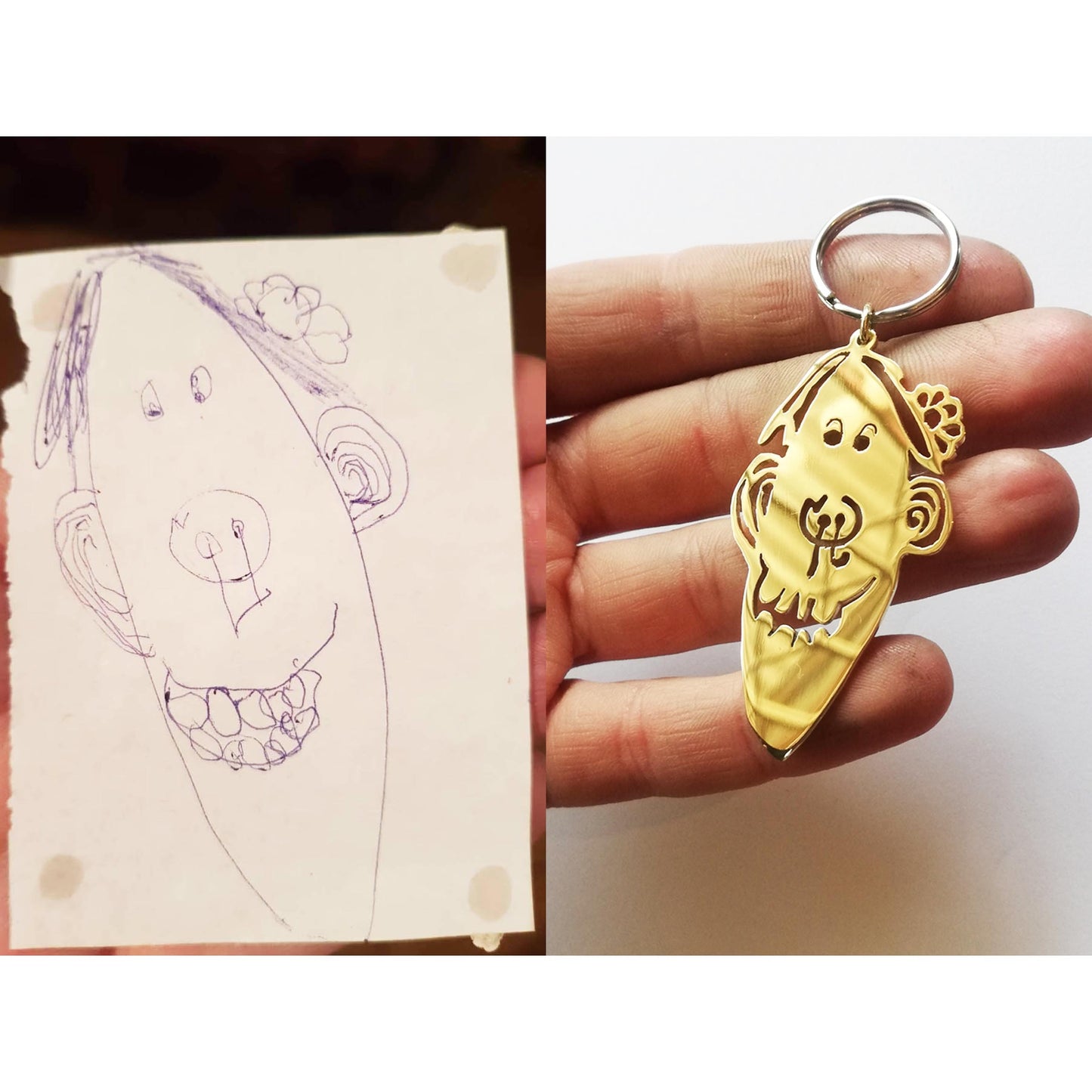 Kiddies Art Keychain