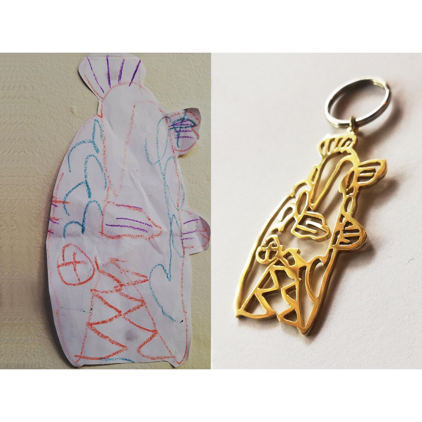 Kiddies Art Keychain