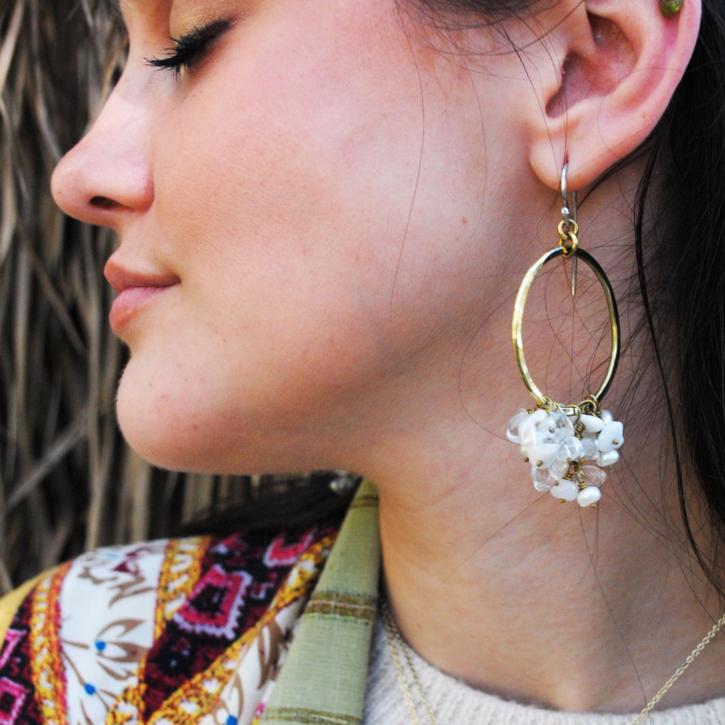 Large Cascade Earrings