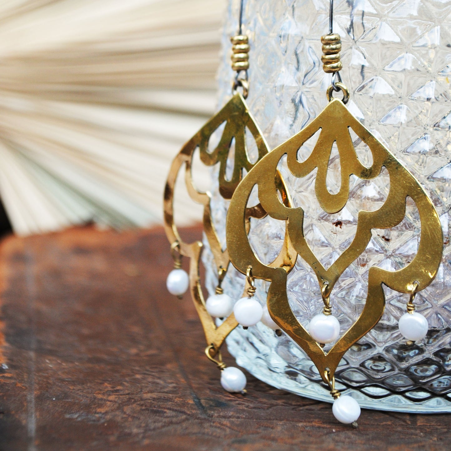 Roxana Earrings with Pearls