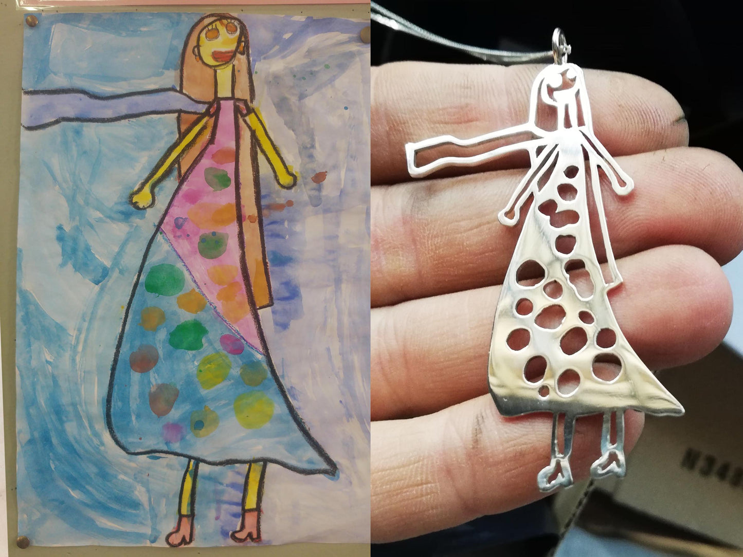 Kiddies Art Necklace