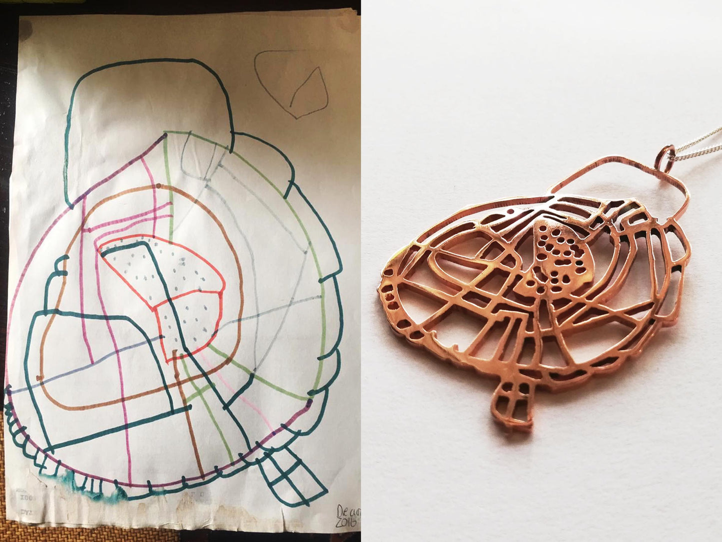Kiddies Art Necklace