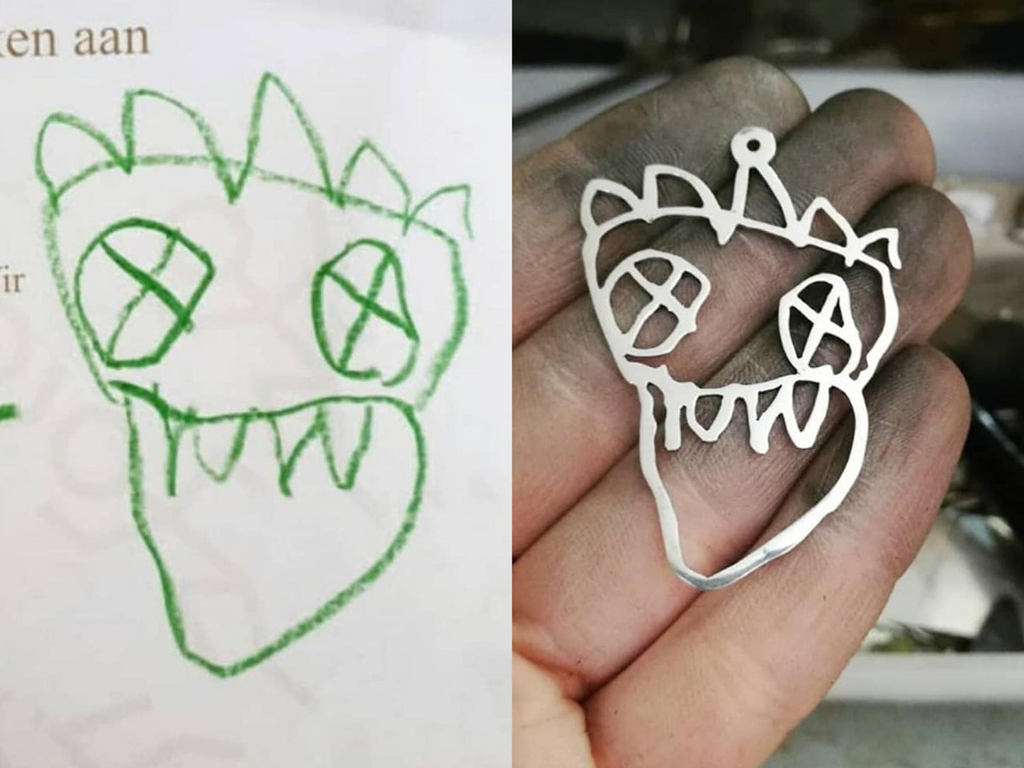 Kiddies Art Necklace