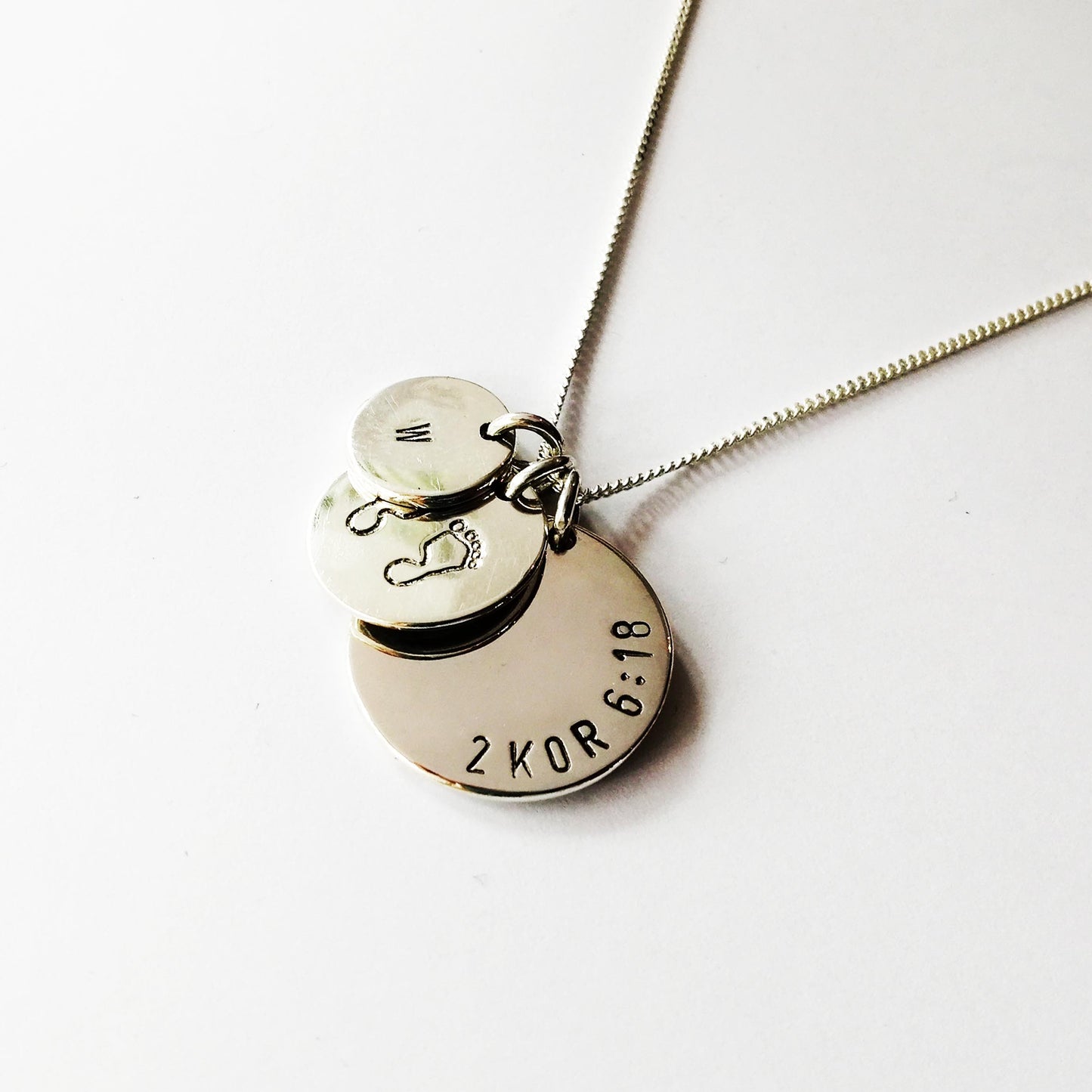 Triple Punch Disc Necklace