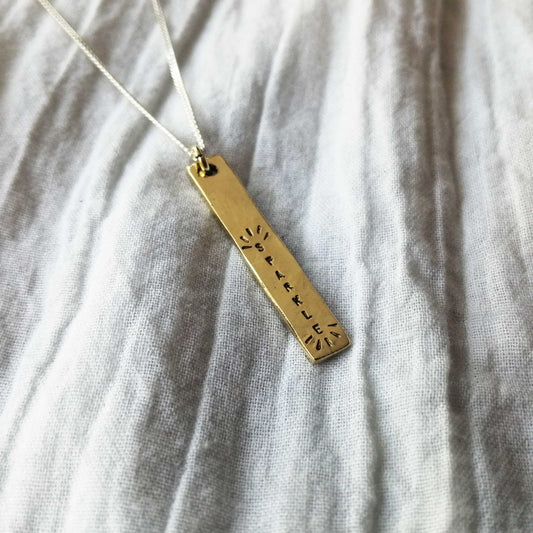 SINGLE PUNCH BAR Necklace
