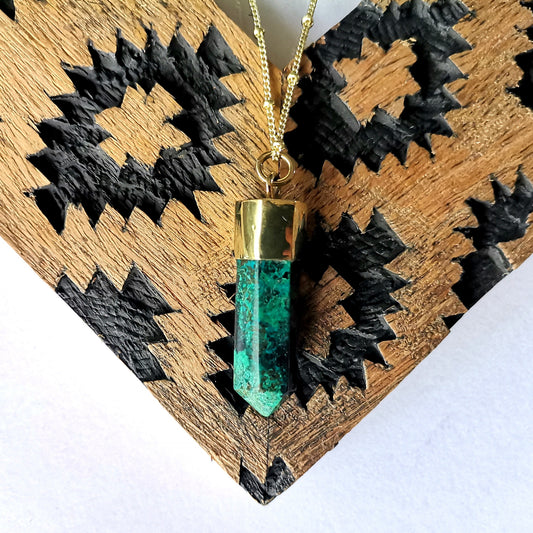 Pointy Pendant Chrysocolla