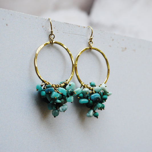 Large Cascade Earrings