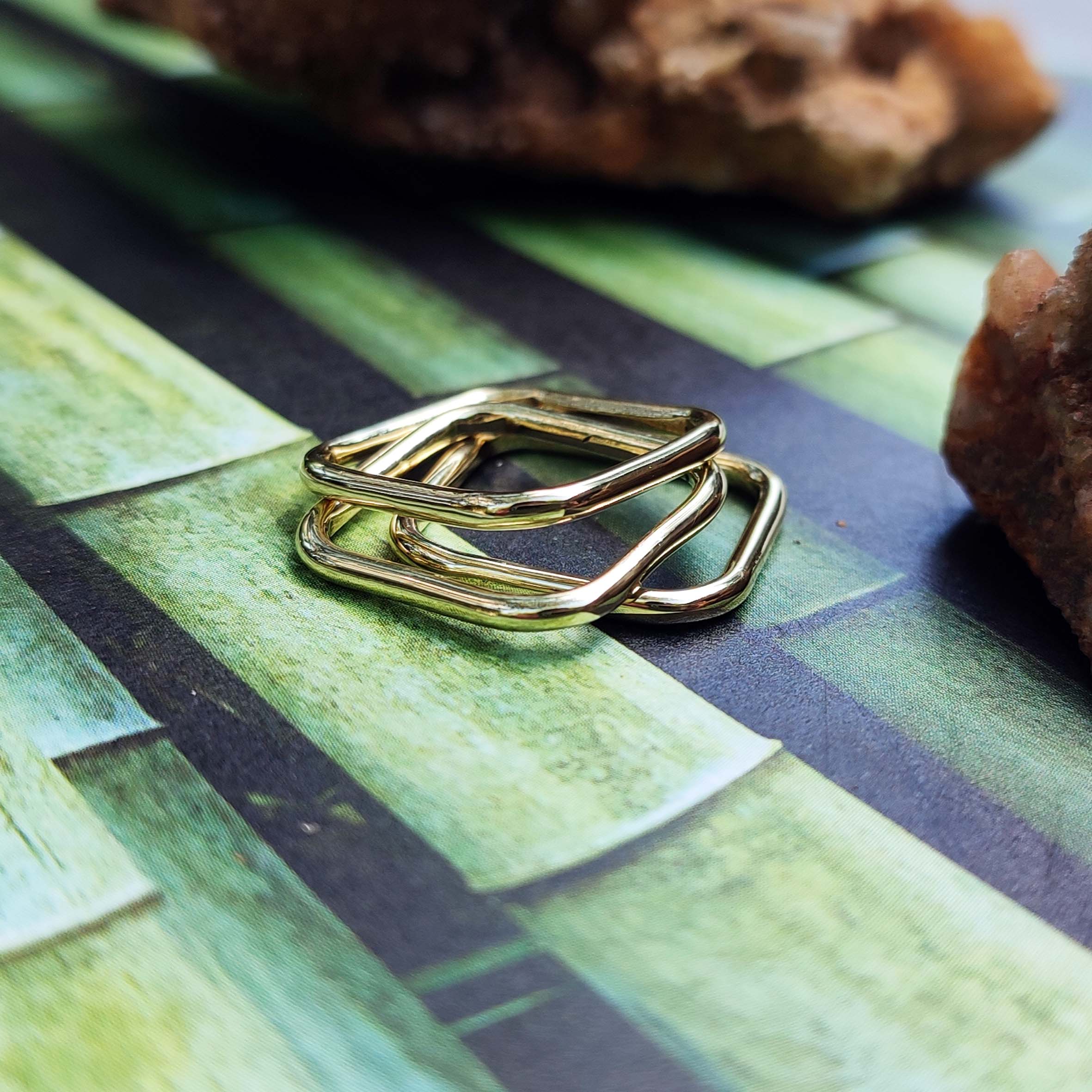 Square Stack Rings Square Stack Ring – Miss H Jewellery Design